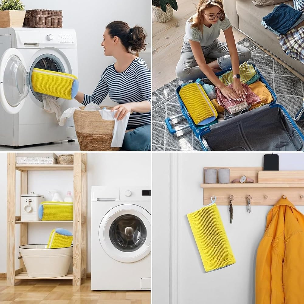 Shoe Washing Bag for Washing Machine | Microfiber Shoe Laundry Bag with Zipper | Reusable Sneaker Cleaning Bag for Shoes, Toys and Delicate Items image 7