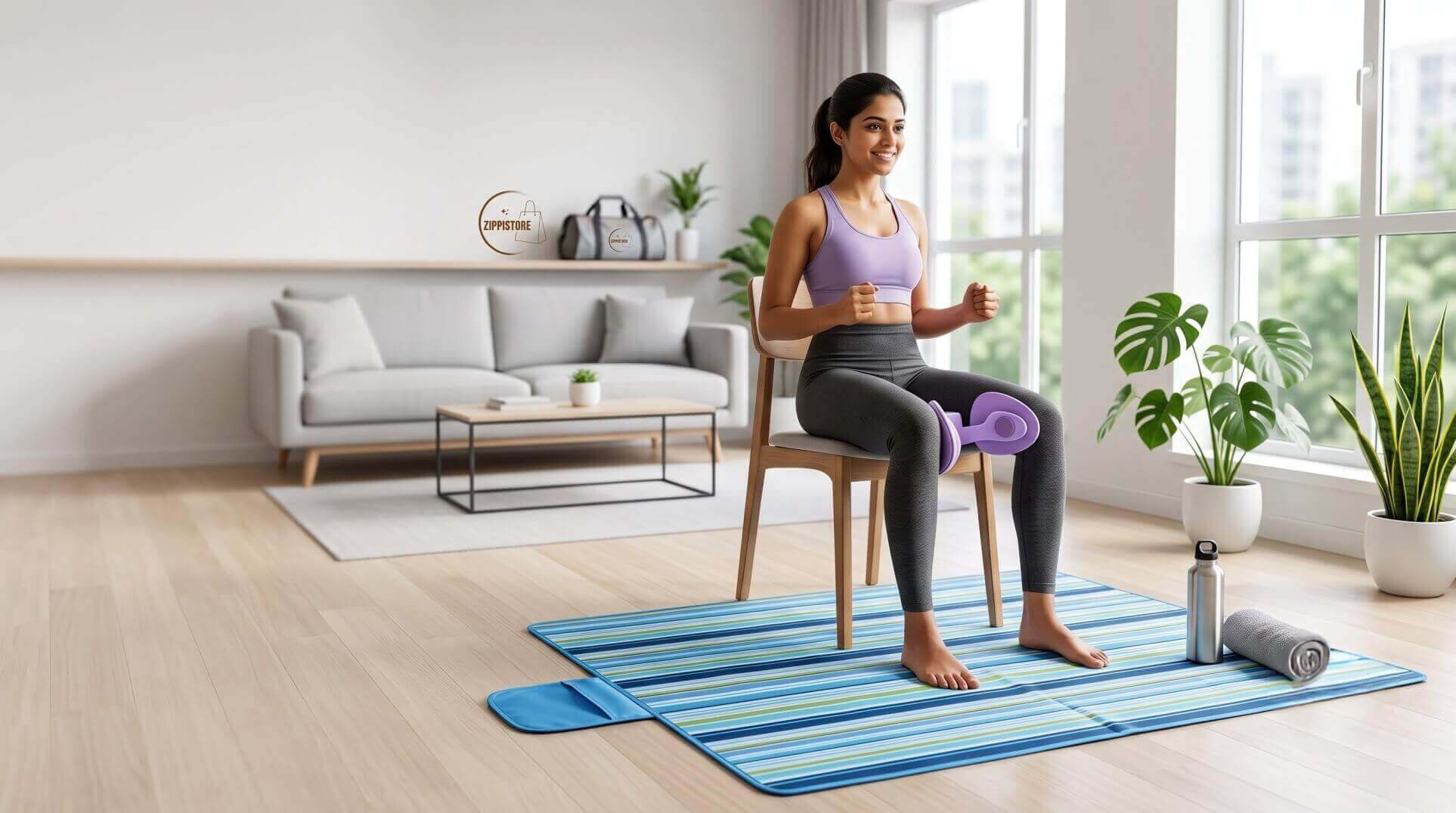 Best home workout equipment for beginners in India with compact fitness accessories.