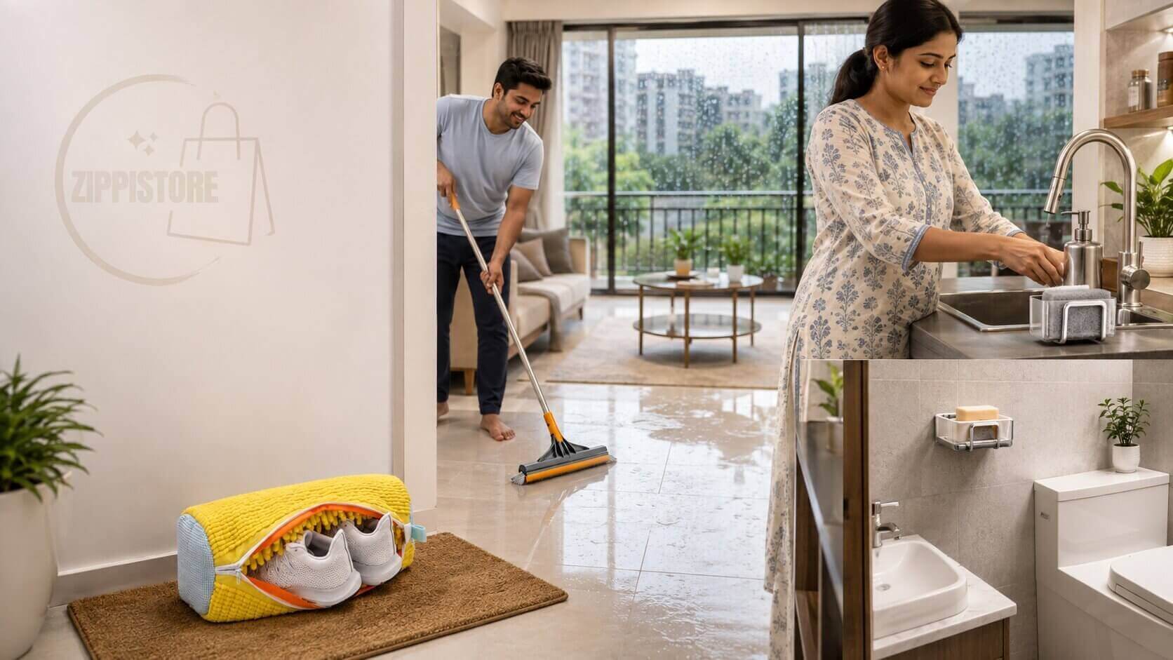 Best monsoon home essentials for keeping Indian homes clean and organized during the rainy season