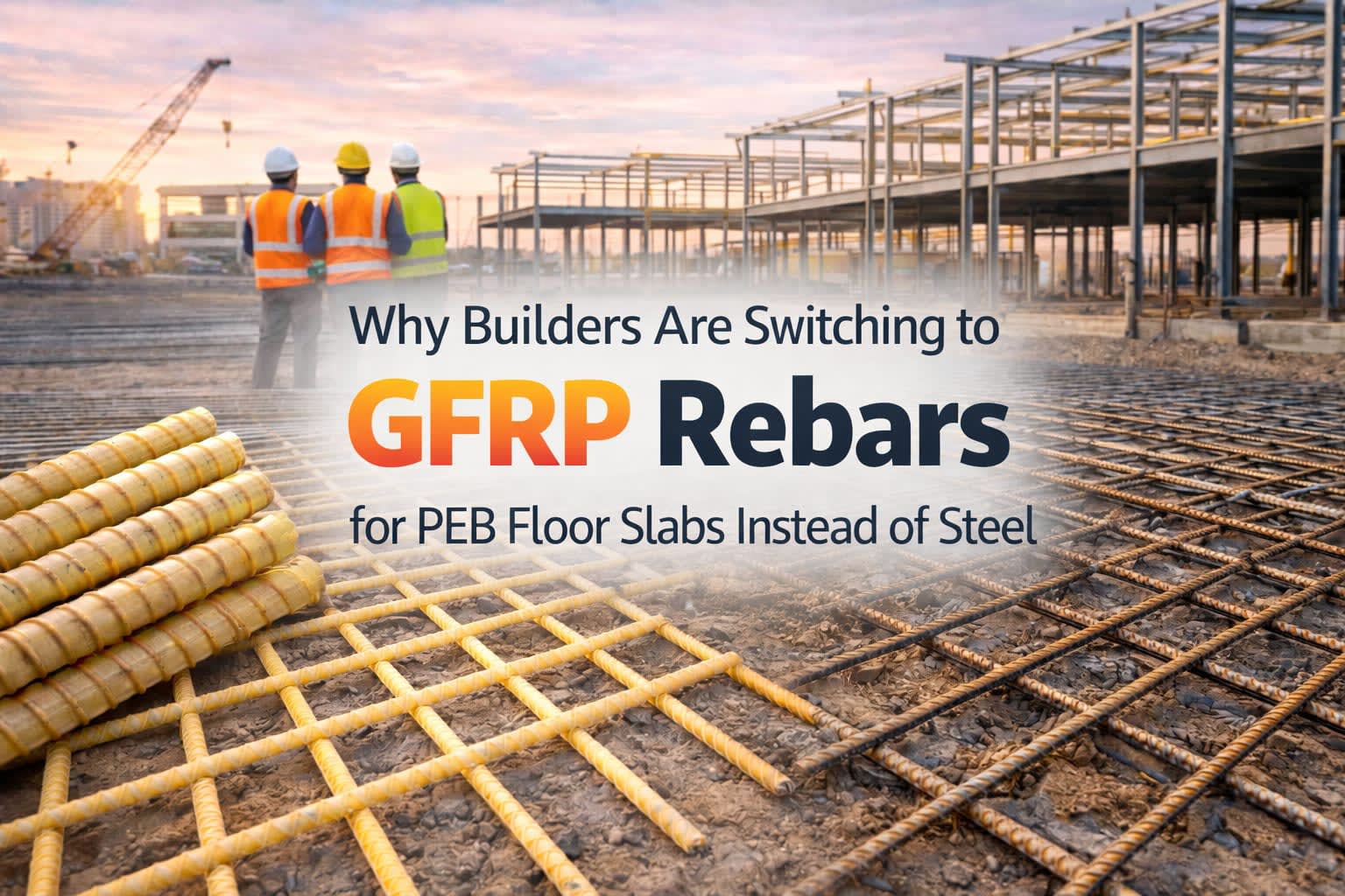GFRP Rebars for PEB Floor Slabs