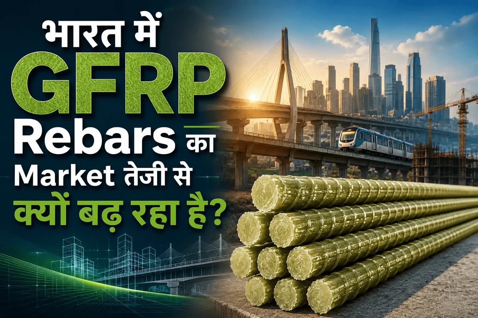 Gfrp Rebars, भारत में GFRP Rebars का Market तेजी से क्यों बढ़ रहा है? 