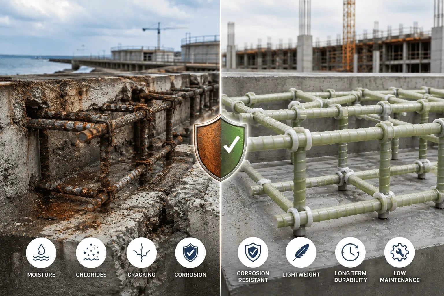 gfrp rebar vs steel rebar