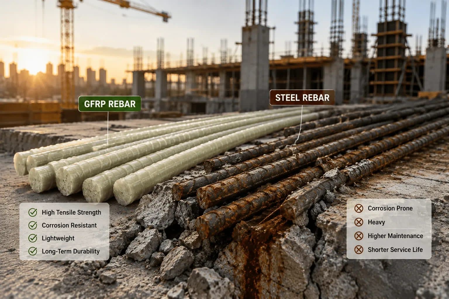 gfrp rebar uses