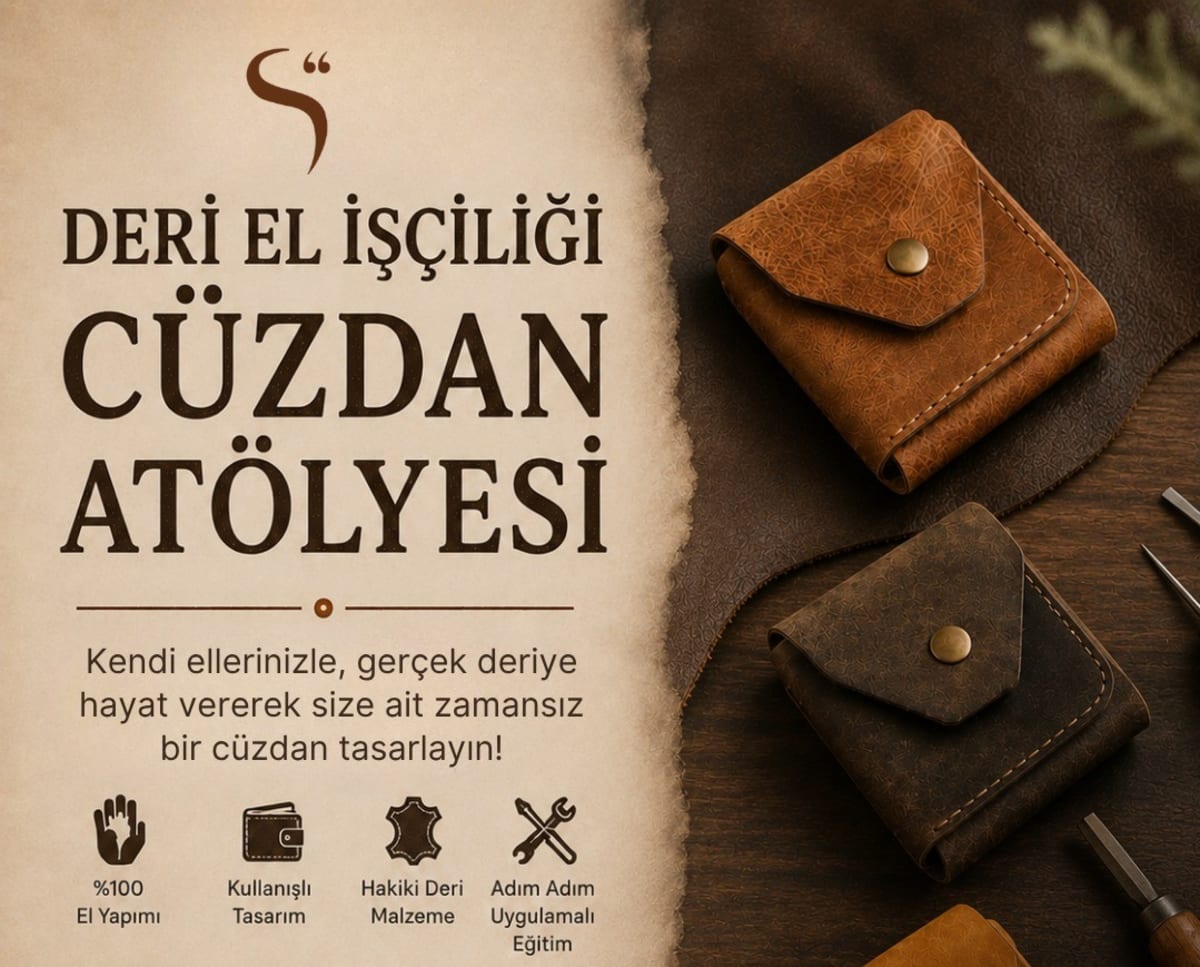 Kendi Deri Cüzdanını Tasarla: Deri Atölyesi - Ana Görsel
