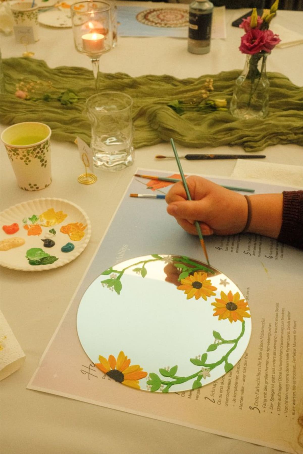 Yastık Boyama veya Ayna Süsleme Workshopu — Muratpaşa, Antalya (görsel 2)
