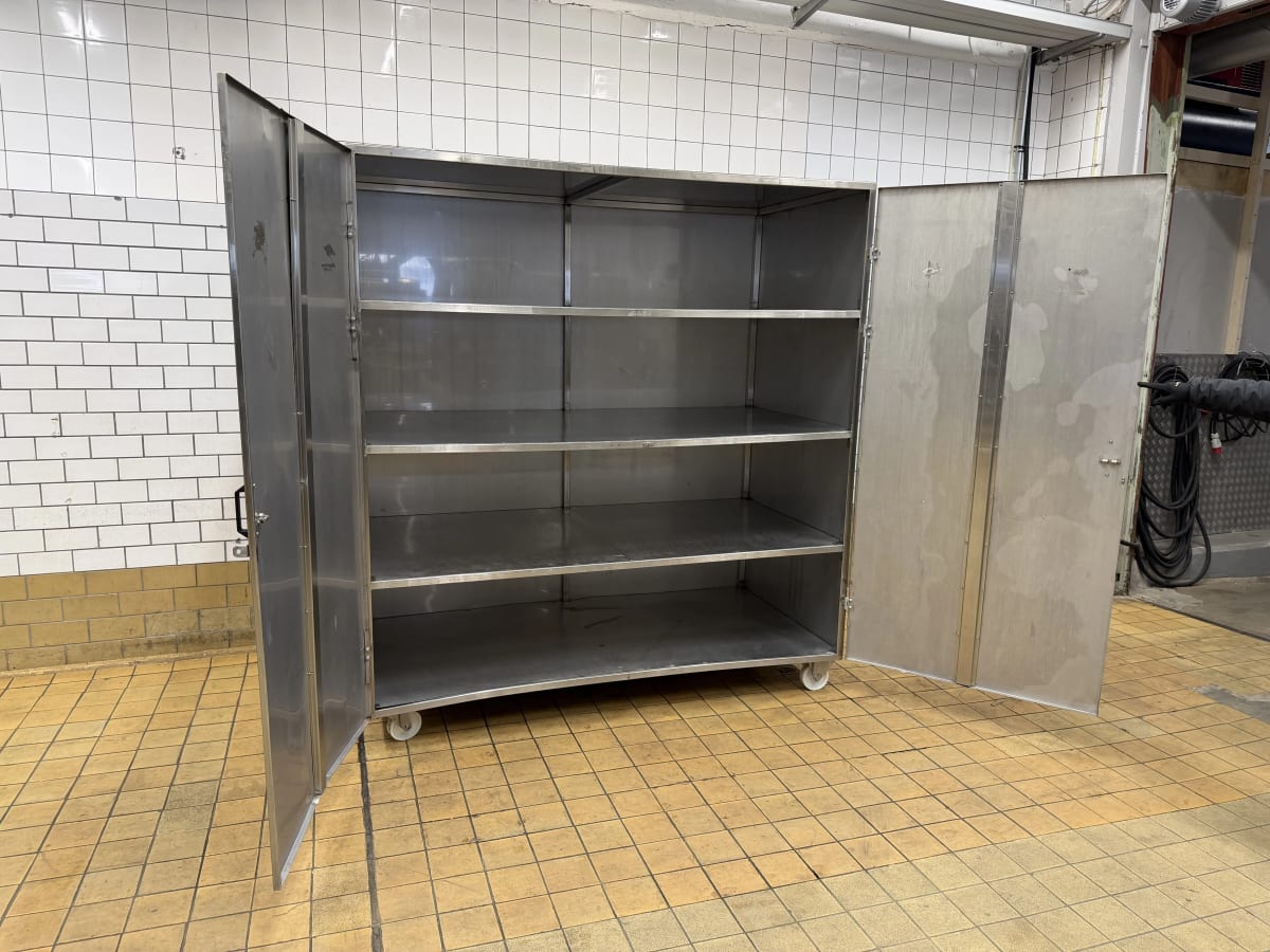 Skåp i rostfritt stål