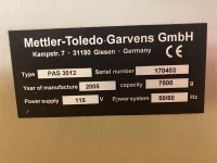 Mettler Toledo PAS 3012