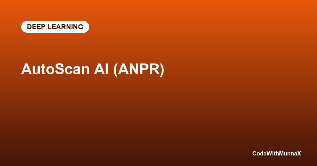 AutoScan AI (ANPR)