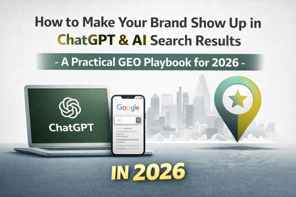 How to Make Your Brand Show Up in ChatGPT and AI Search Results: A Practical GEO Playbook for 2026