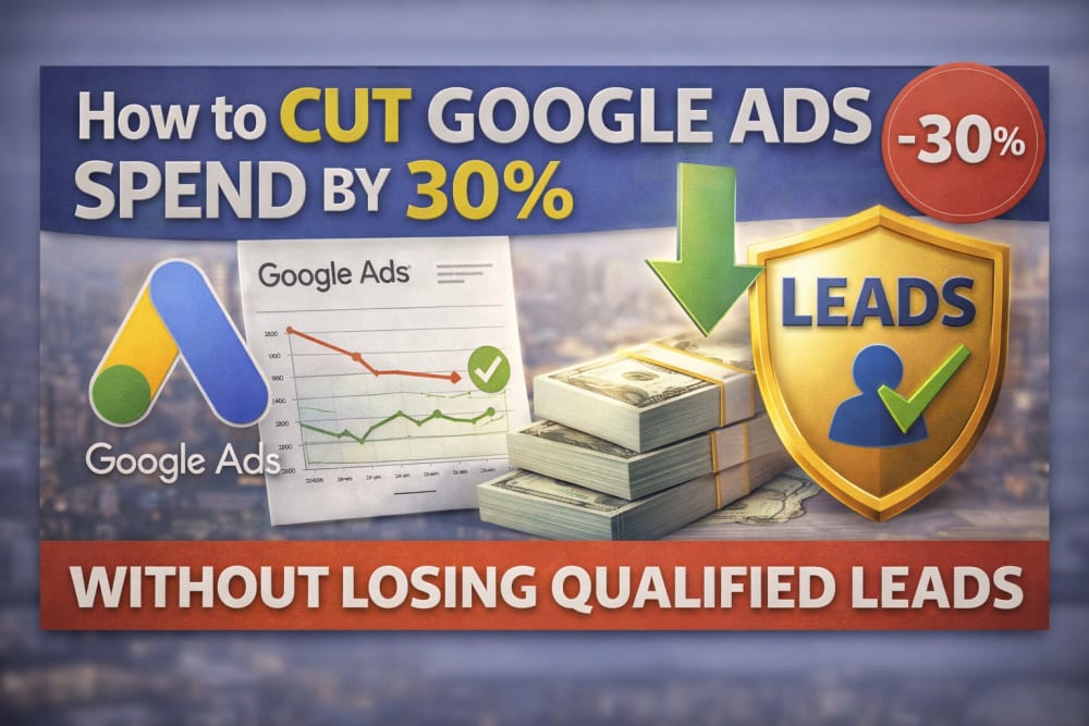 How to Cut Google Ads Spend by 30% Without Losing a Single Qualified Lead