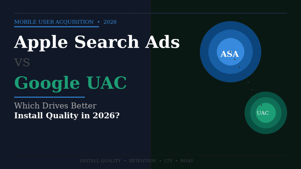 Apple Search Ads vs Google UAC: Which Drives Better Install Quality in 2026