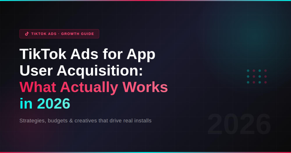 TikTok Ads for App User Acquisition: What Actually Works in 2026