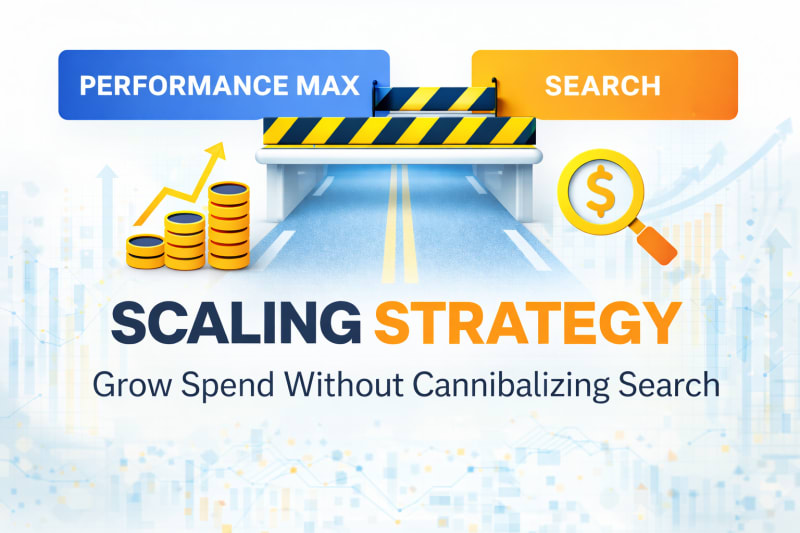 Performance Max Scaling Strategy: How to Increase Spend Without Cannibalizing Search
