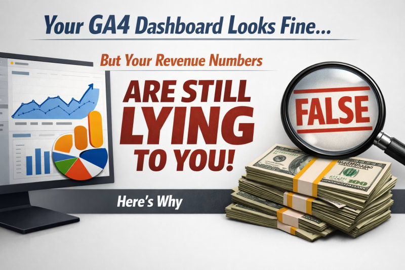 Your GA4 Dashboard Looks Fine. Your Revenue Numbers Are Still Lying to You - Here's Why