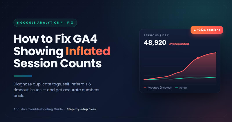 How to Fix GA4 Showing Inflated Session Counts