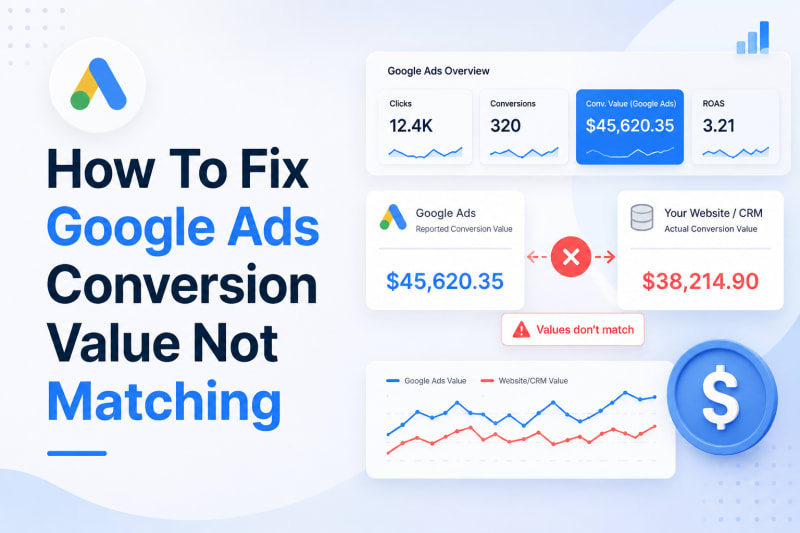 How To Fix Google Ads Conversion Value Not Matching