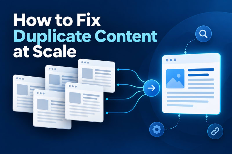 How To Fix Duplicate Content At Scale