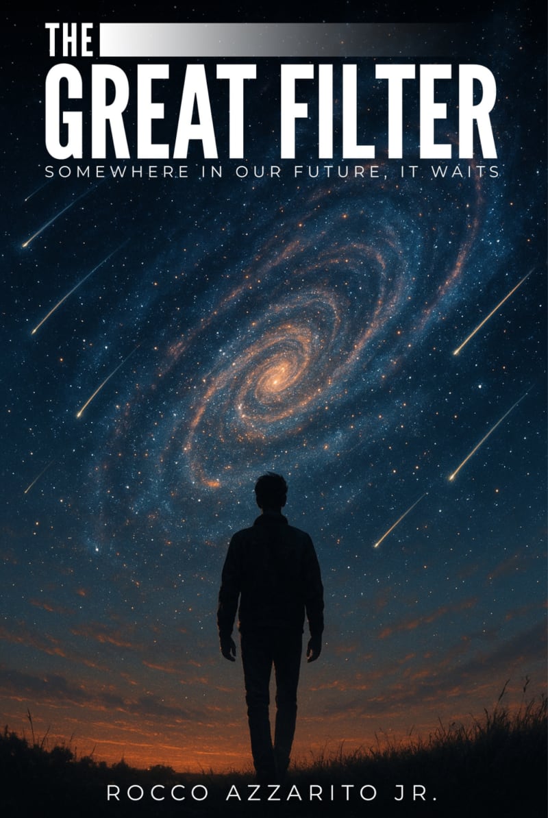 The Great Filter book cover — a cosmic sci-fi thriller by Rocco Azzarito Jr.