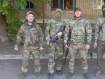 Участник СВО, штурмовик Магомед Шамилов из села Тантари поздравил с 79-летием Победы над фашизмом