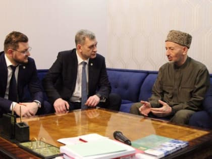 Состоялась встреча Владимира Иванова и Салмана Дадаева с муфтием Дагестана