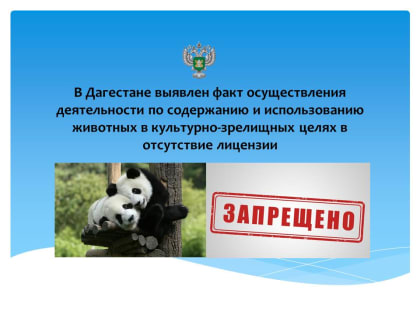 В Дагестане на стадионе «Анжи арена» выявлен передвижной зоопарк без лицензии
