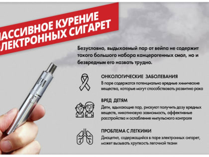 Антинаркотическая комиссия в МО Хасавюртовский район информирует о вреде электронных сигарет