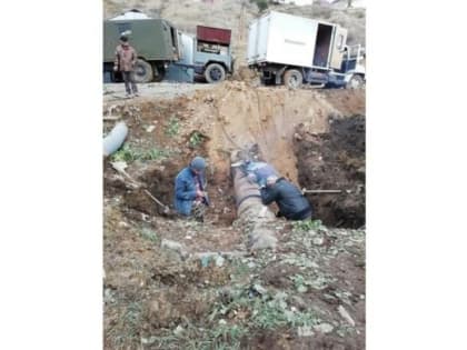 В городе Избербаш устранена аварийная ситуация с водоснабжением