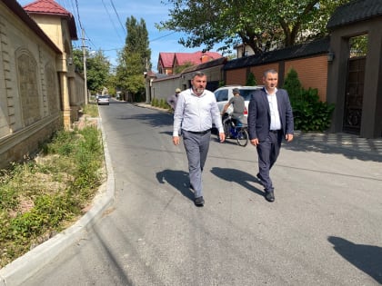 В Махачкале проинспектировали ремонт дорог, проведенный в рамках нацпроекта 2023 года