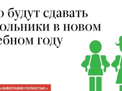 Что будут сдавать школьники в новом учебном году