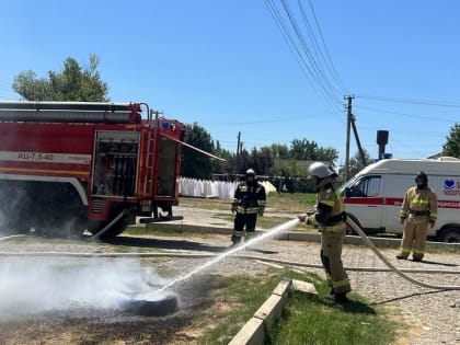 В Бабаюртовской ЦРБ прошли учения по противопожарной безопасности