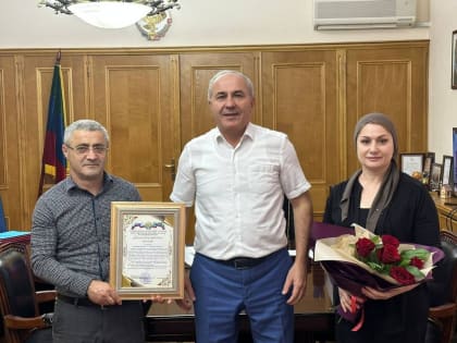Семью избербашцев поблагодарили за достойного сына