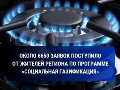 Около 6 650 заявок поступило от жителей Дагестана по программе «Социальная газификация»