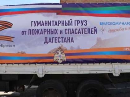 МЧС Дагестана передало 33 тонны гуманитарного груза жителям Донбасса и Украины