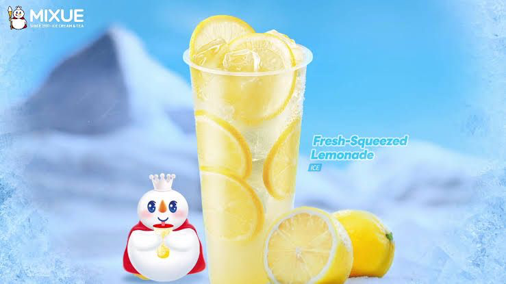Fresh Squeeze Lemonade Infused Water Mixue/Foto: TikTok @mixueindonesia