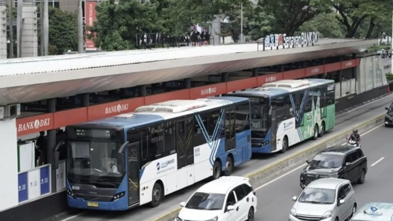 Transjakarta Dukung Suporter di Laga Indonesia vs Arab Saudi