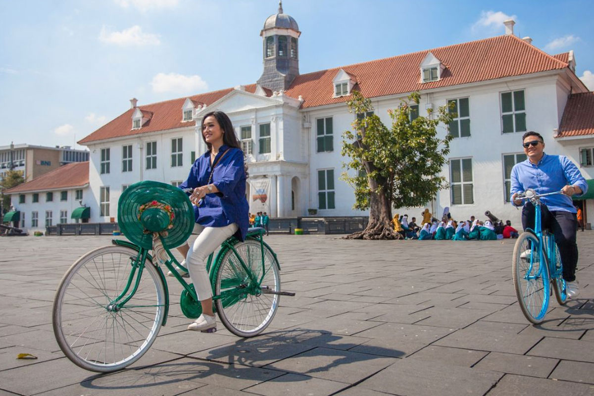 Kawasan Kota Tua jadi tempat prewedding di Jakarta raya gratis tanpa tiket masuk. (Jakarta Toursim)