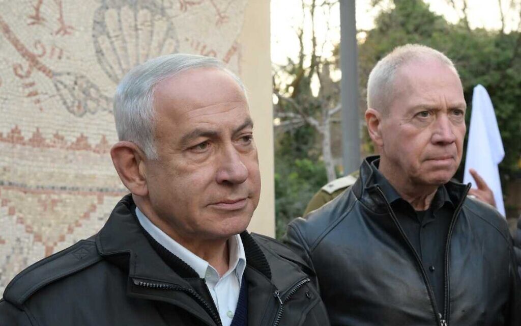 Benjamin Netanyahu dan Gallant