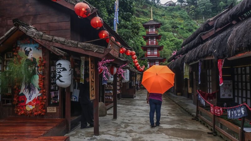 Miniatur kota Jepang yang ada di The Great Asia Afrika