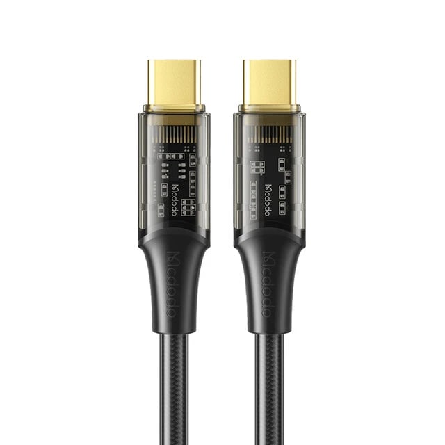 Mcdodo 100w Usb C - Type C Pd Hızlı Şarj Kablosu (type-c To Type-c Transparent Data Cable)