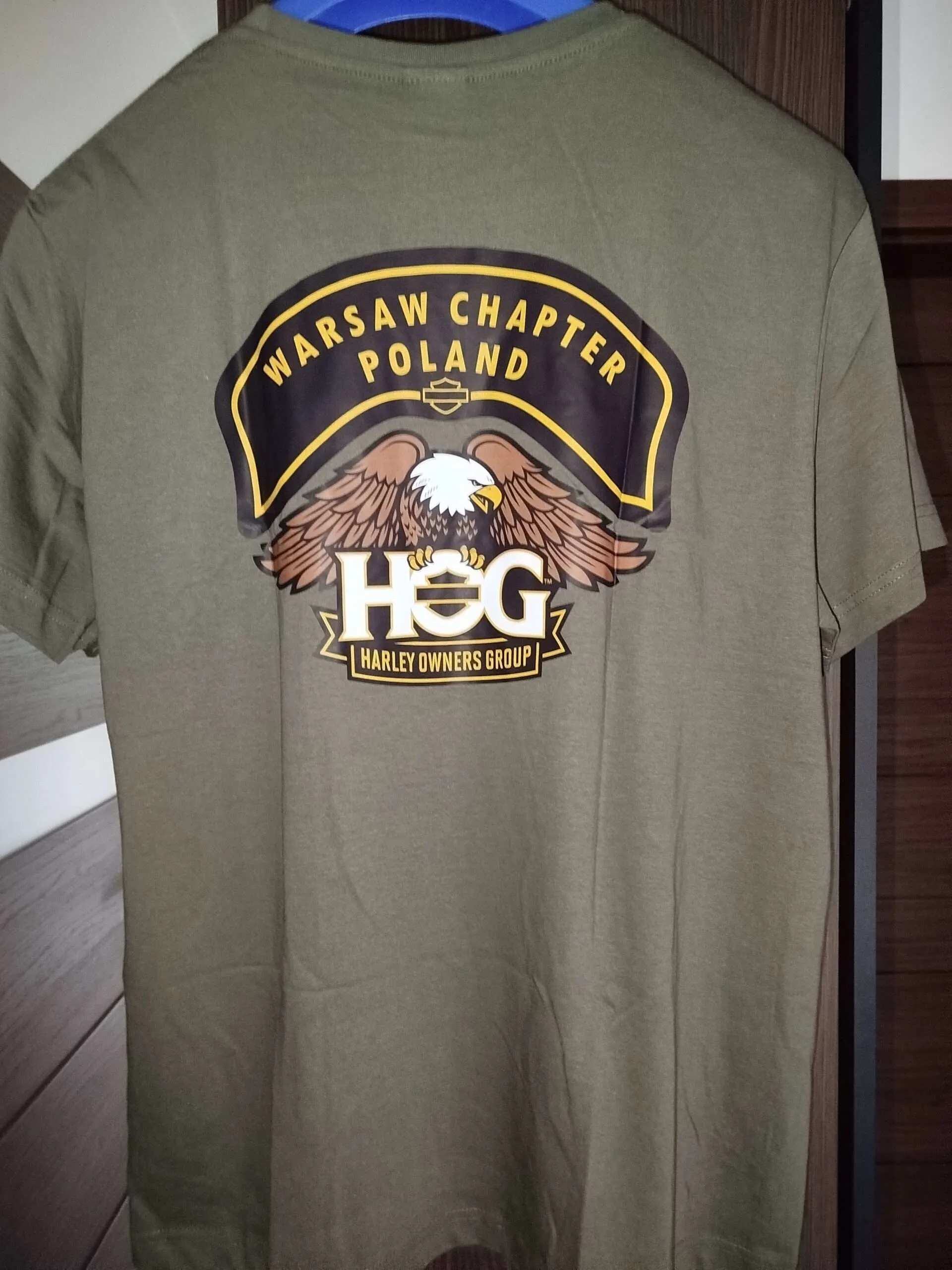 WChP t-shirt męski khaki bawełna.