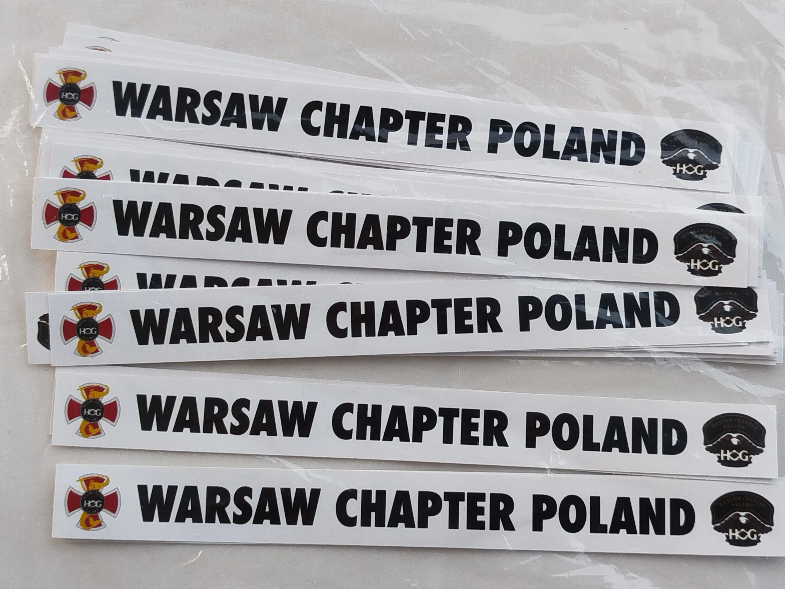 Naklejka ramki tablicy rejestracyjnej WCHP.