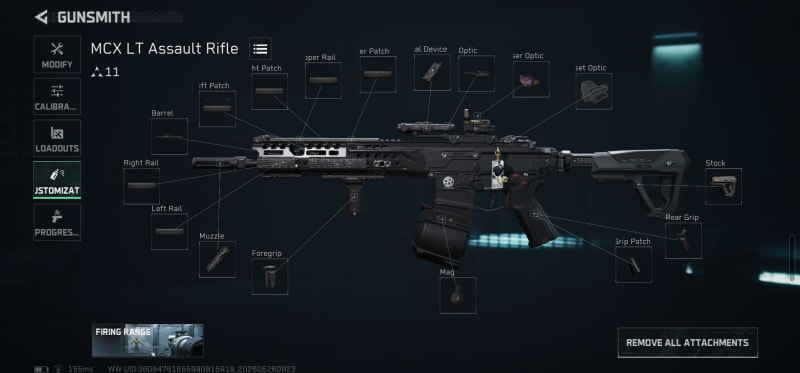 Build screenshot