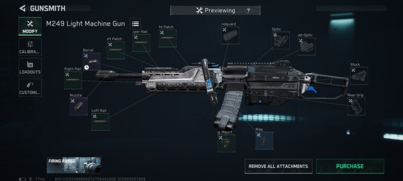 Build screenshot
