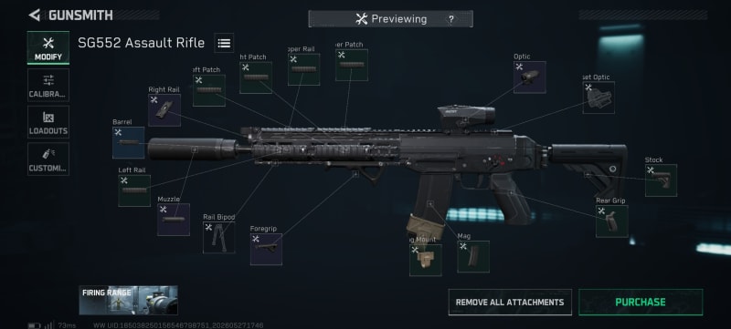 Build screenshot