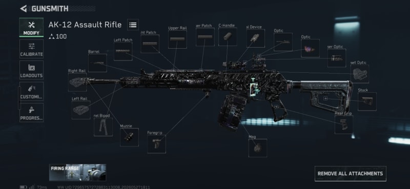 Build screenshot