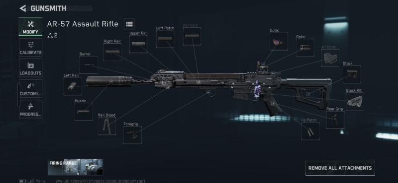 Build screenshot