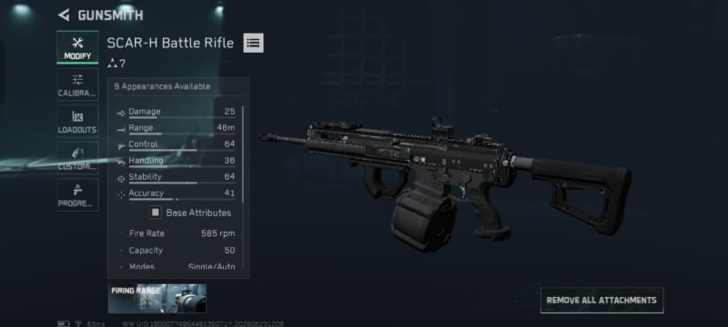 Build screenshot