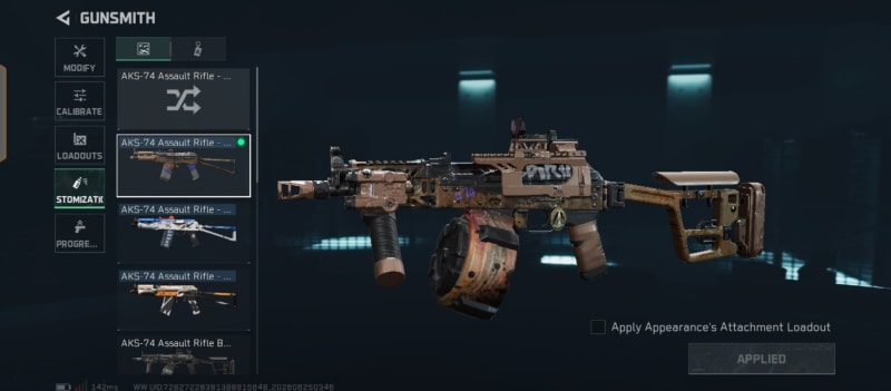 Build screenshot