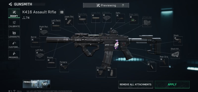 Build screenshot