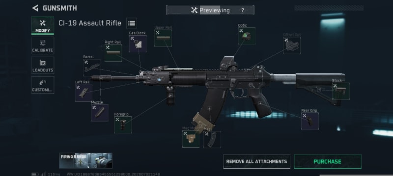 Build screenshot